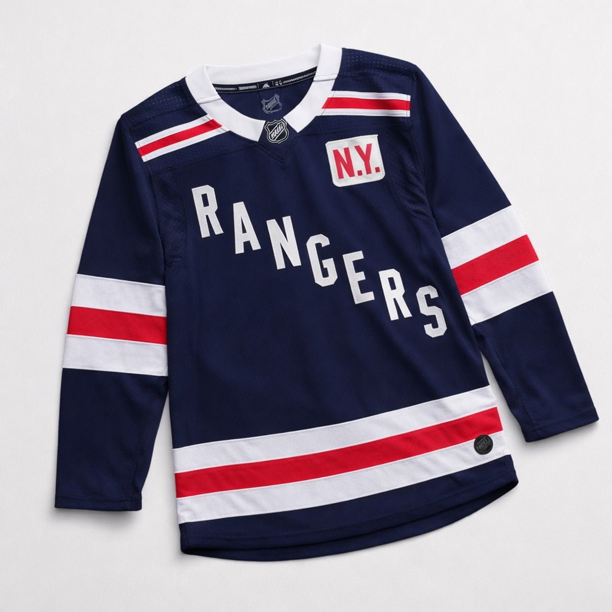 New York Rangers Navy Blue Hockey Jersey - 3