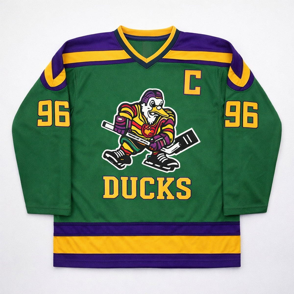 Conway 96 Ducks Hockey Jersey Green - 1