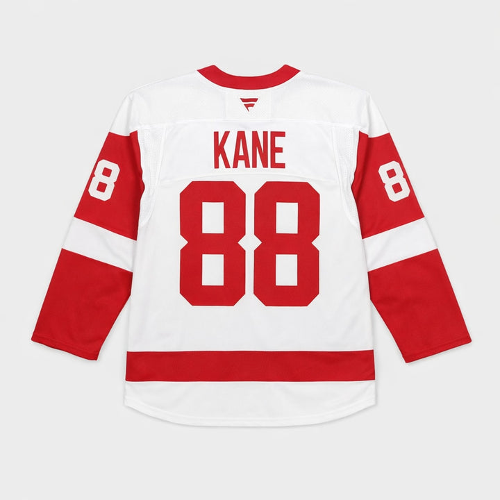 Kane 88 Detroit Red Wings Hockey Jersey White Red
