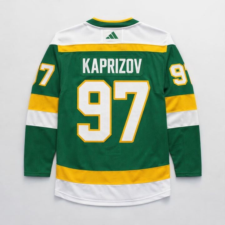 Kaprizov 97 Wild Green Hockey Jersey
