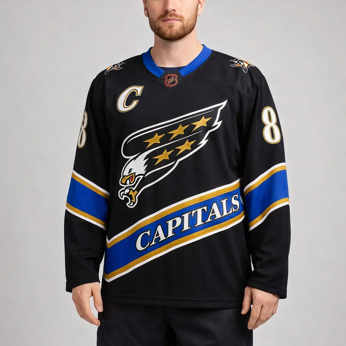 Ovechkin 8 Capitals Hockey Jersey - 4