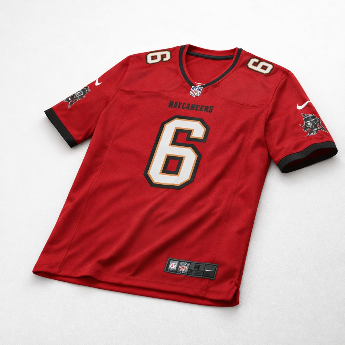 Mayfield 6 Red Tampa Bay Football Jersey - 3