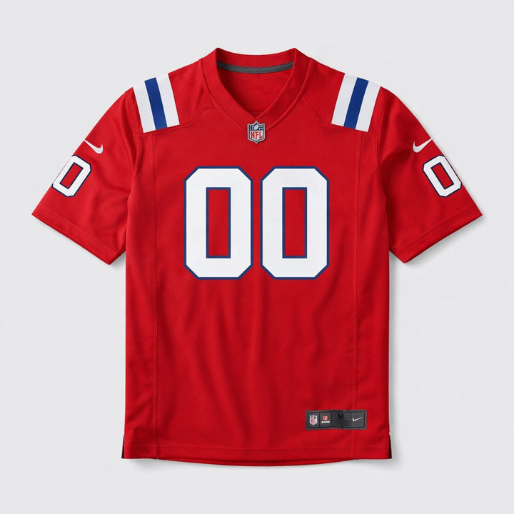 Red Alternate Custom Football Jersey