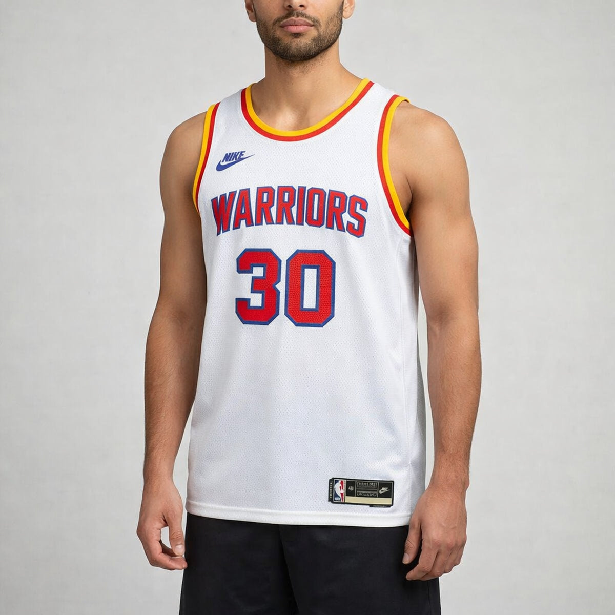 Curry 30 Warriors White Basketball Jersey - 4