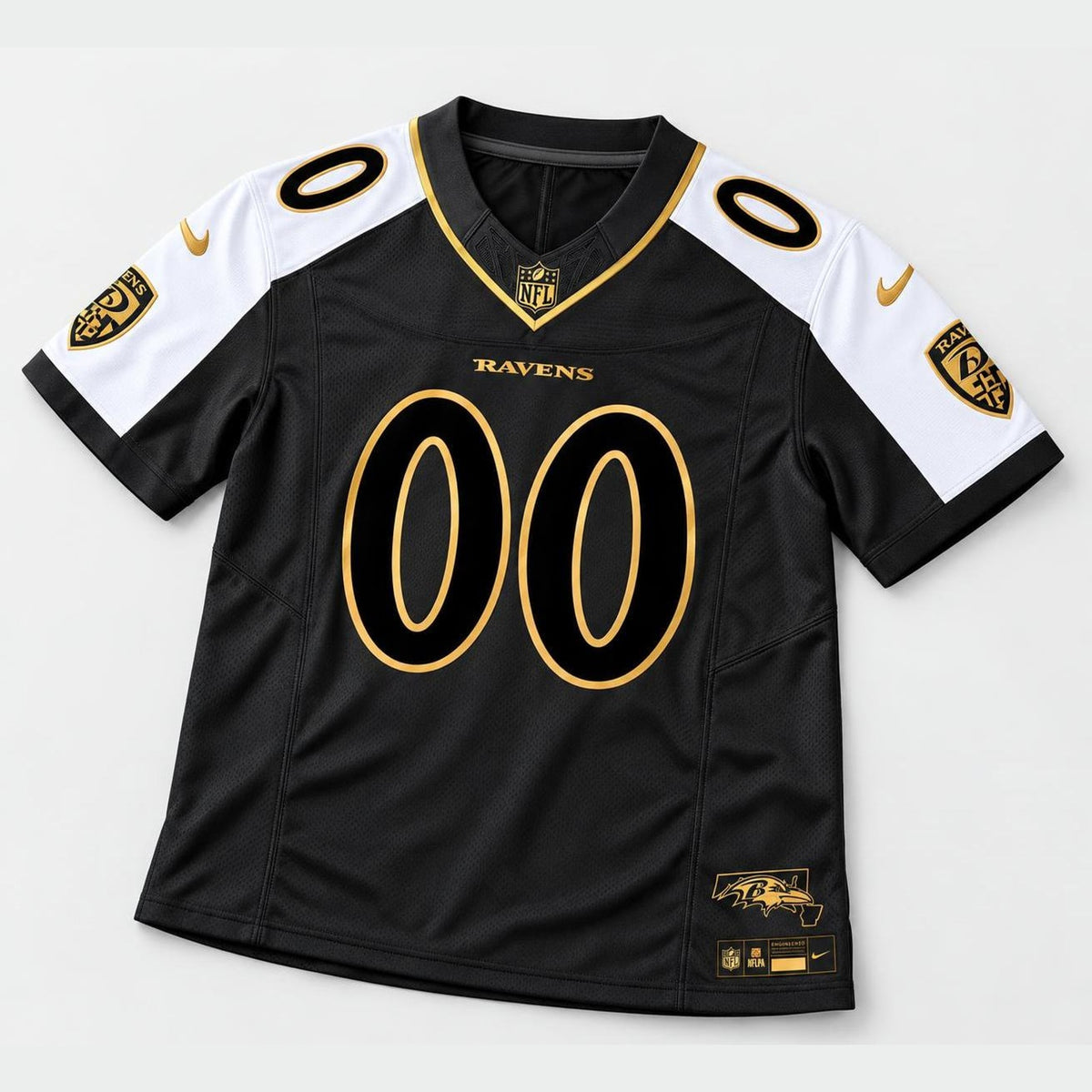 Baltimore Black Gold Football Jersey - Custom Name and Number - 8