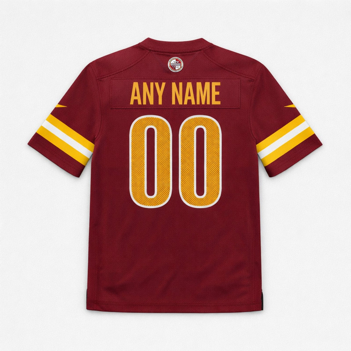 Burgundy Commanders Football Jersey – Custom Name and Number - 2