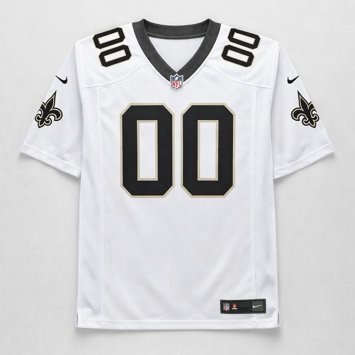 New Orleans Saints White Custom Football Jersey
