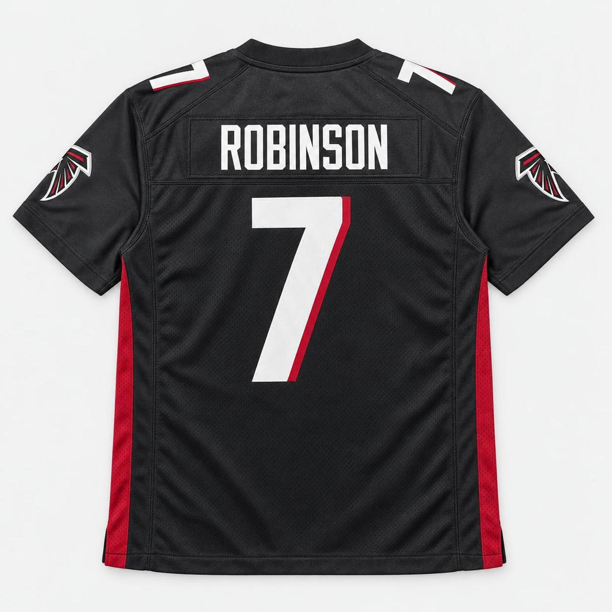 Robinson 7 Atl Black Football Jersey - 6
