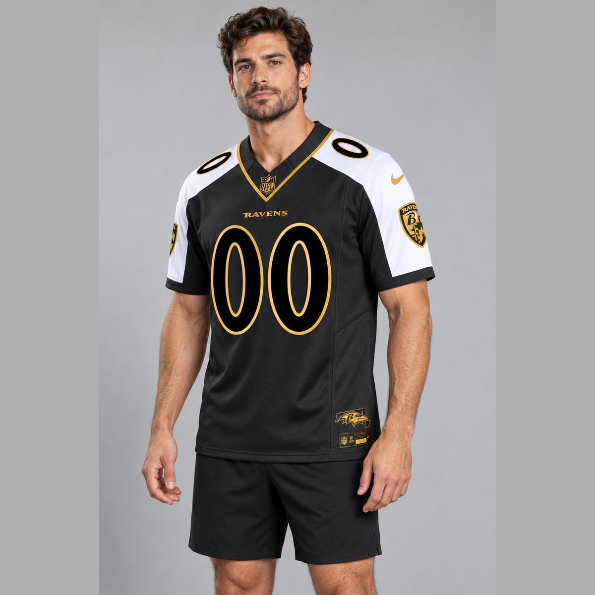 Baltimore Black Gold Football Jersey - Custom Name and Number - 6