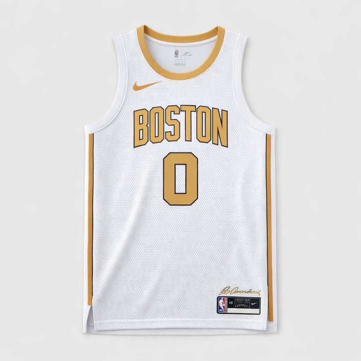 Tatum 0 Boston White Basketball Jersey