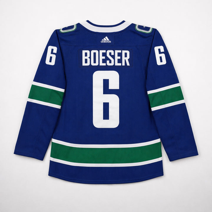 Boeser 6 Vancouver Hockey Jersey Blue Green