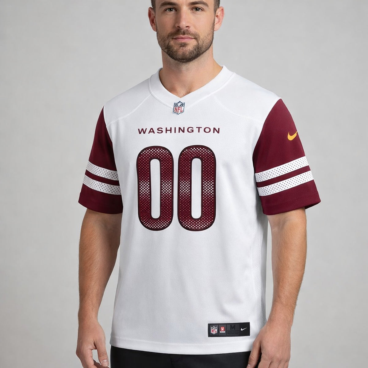 White Washington Football Jersey – Custom Name and Number - 4