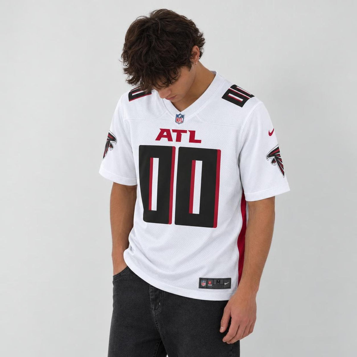 Atl Red Black Football Jersey - Custom Name and Number - 3