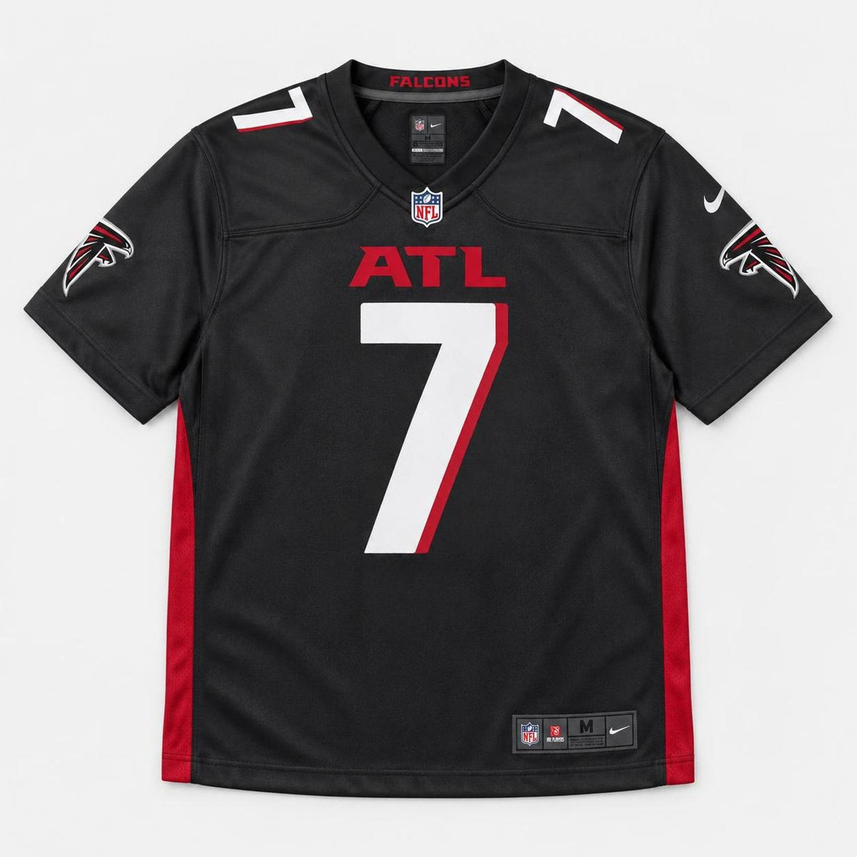 Robinson 7 Atl Black Football Jersey - 1