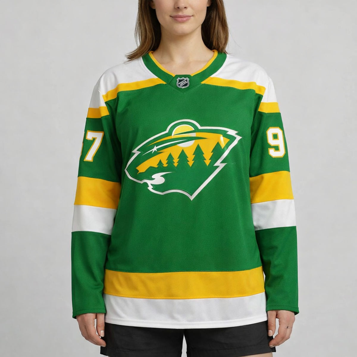 Kaprizov 97 Wild Green Hockey Jersey - 5