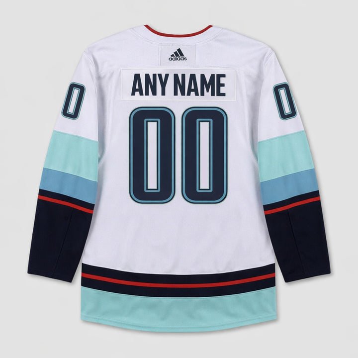 Seattle Kraken Any Name 00 White Hockey Jersey