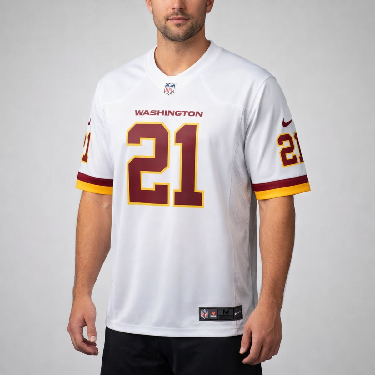 Taylor 21 White Washington Football Jersey - 4