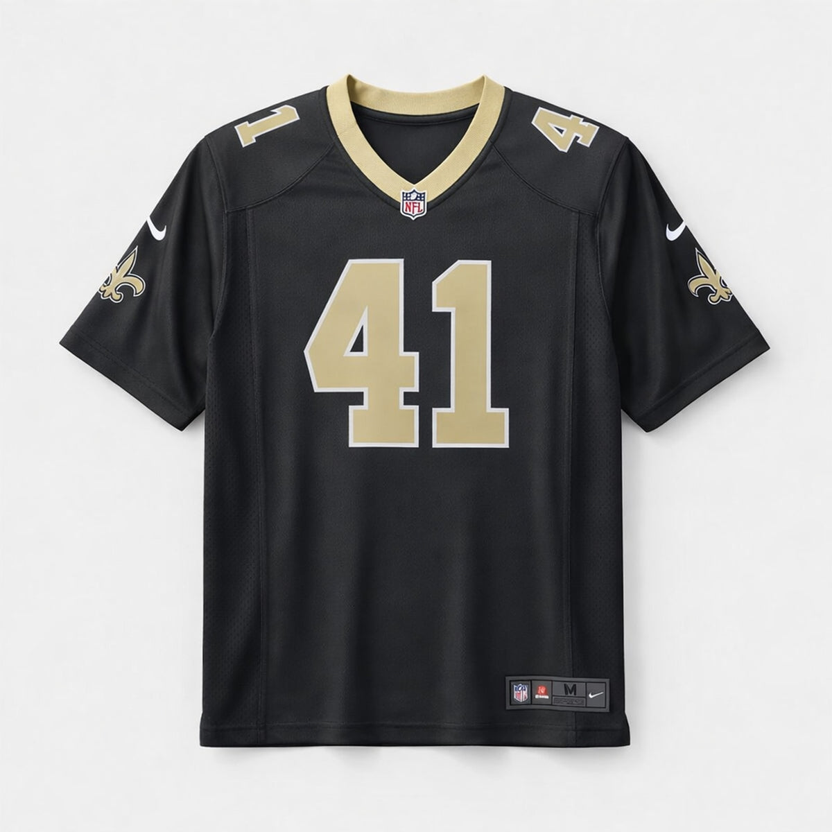 Kamara 41 New Orleans Football Jersey Black - 1