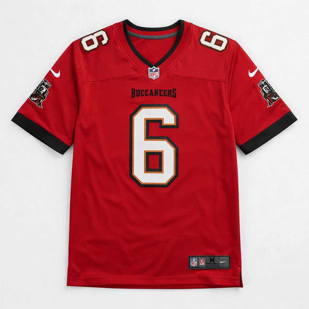 Mayfield 6 Red Tampa Bay Football Jersey - 1