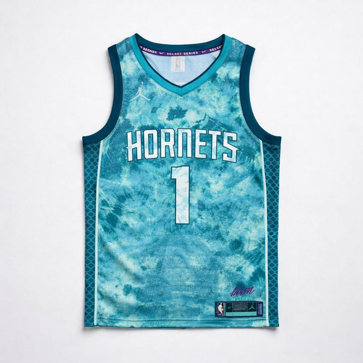 Ball 1 Hornets Tie-Dye Basketball Jersey