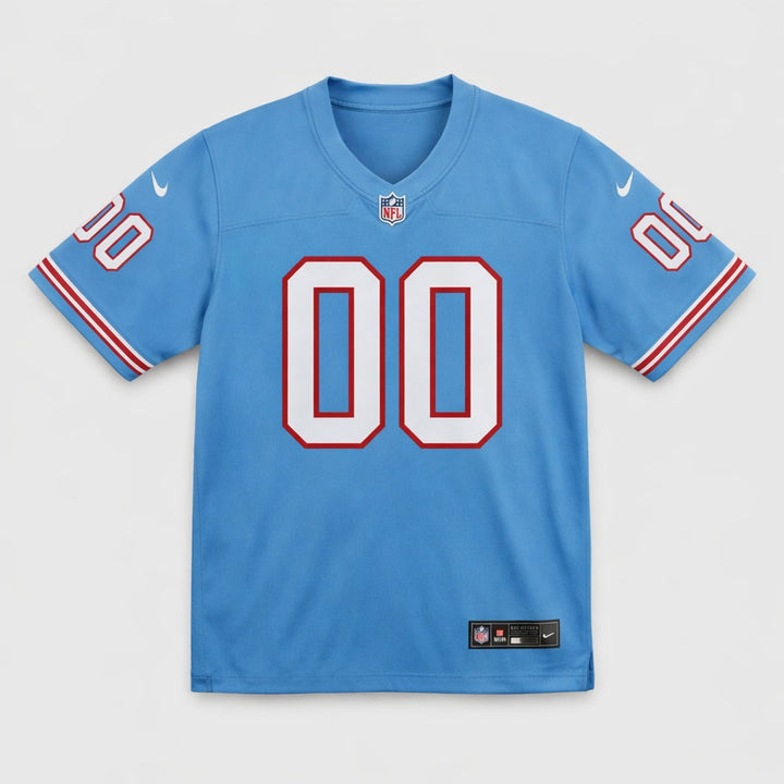 Light Blue Throwback Football Jersey – Custom Name and Number