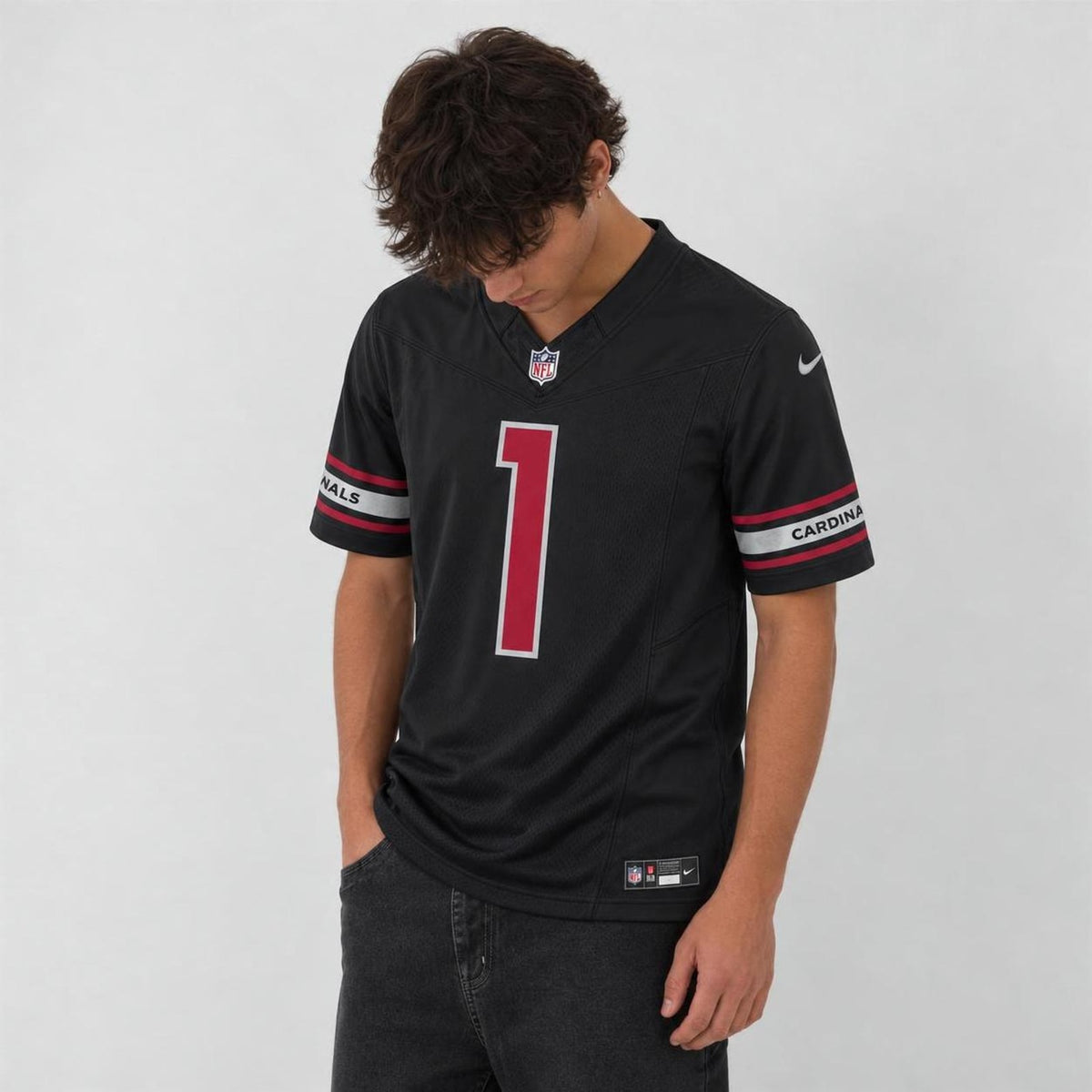 Murray 1 Black Football Jersey - 2