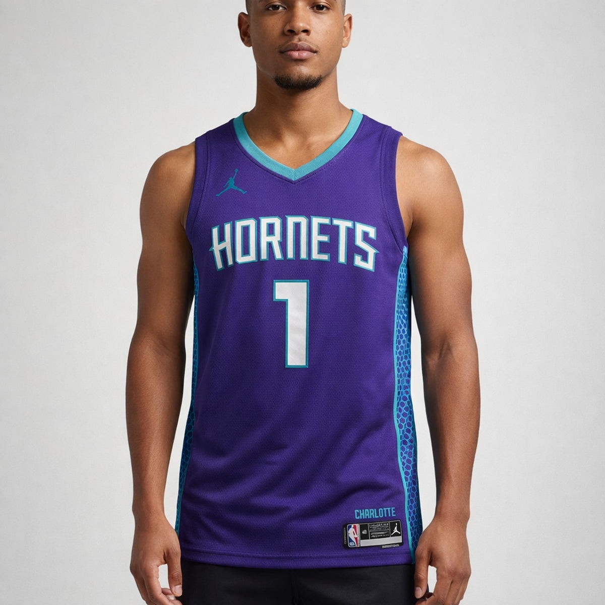 Ball 1 Hornets Basketball Jersey - 4