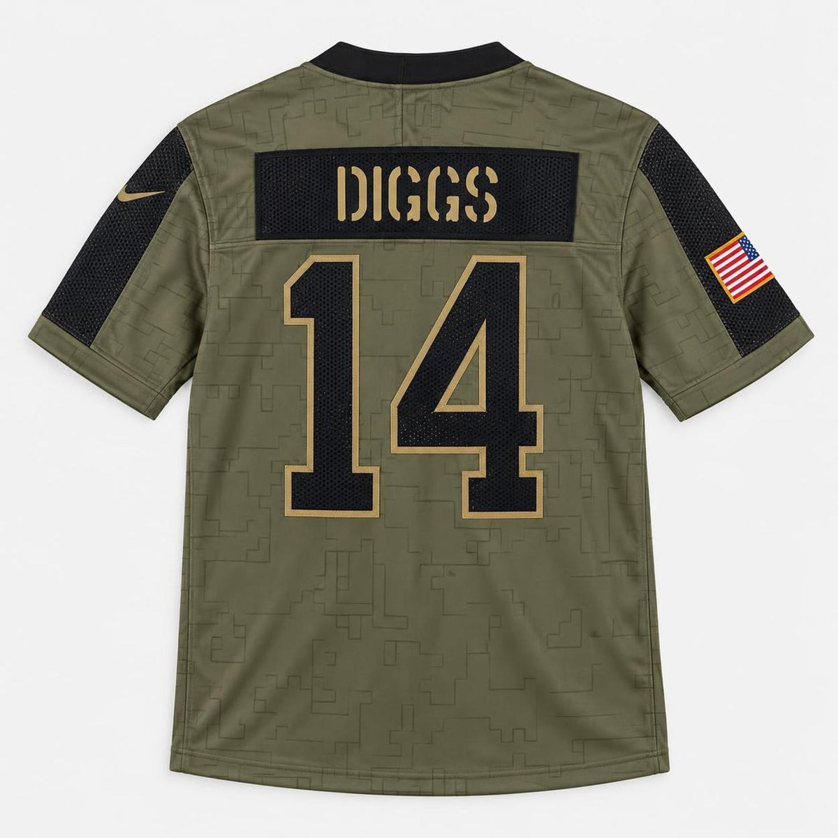 Diggs 14 Buffalo Olive Football Jersey - 2
