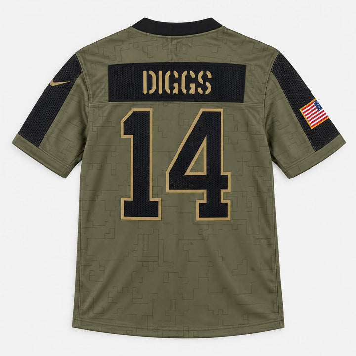 Diggs 14 Buffalo Olive Football Jersey