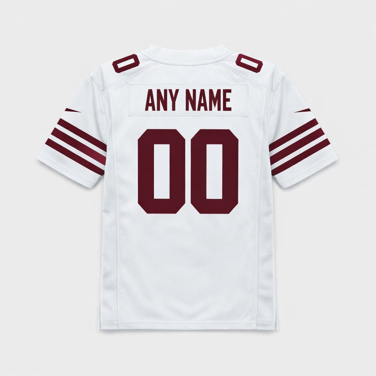 White Any Name 00 Giants Football Jersey - 2