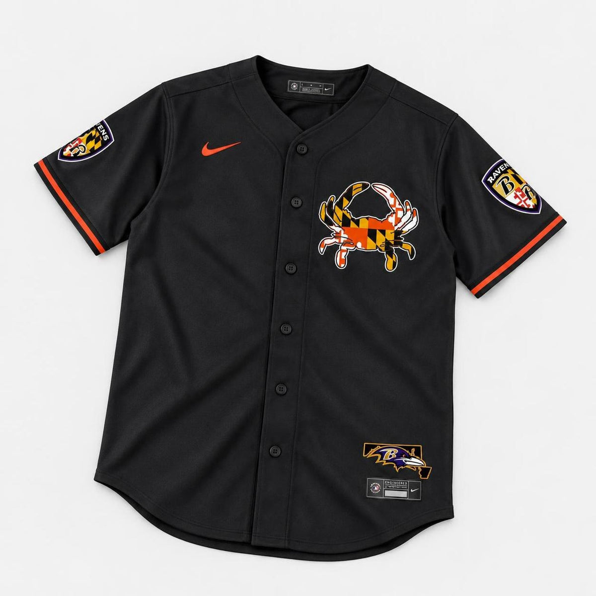 Baltimore Bird Baseball Jersey - Custom Name and Number - 8