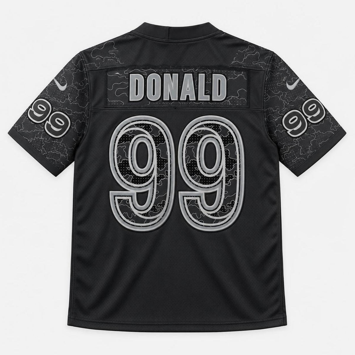 Donald 99 Black Football Jersey - 2