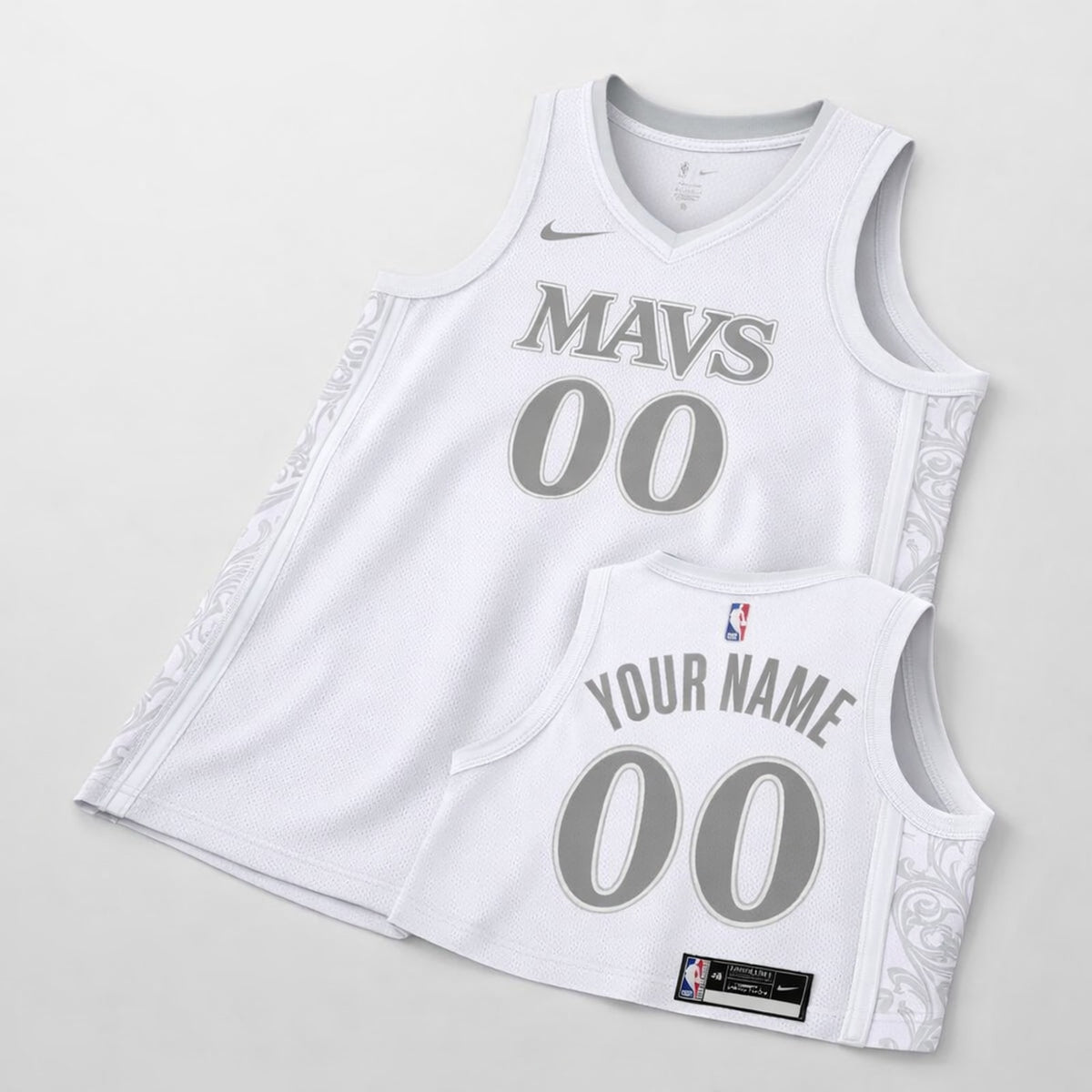 Mavs Custom Name and Number Basketball Jersey - 3