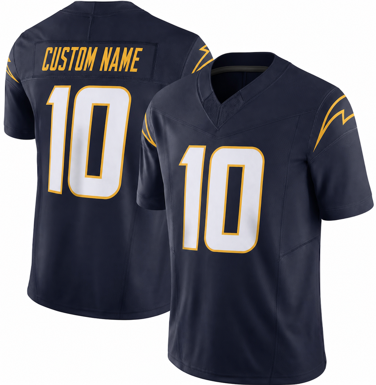 LAC Navy Football Jersey Number 10 Custom Name and Number