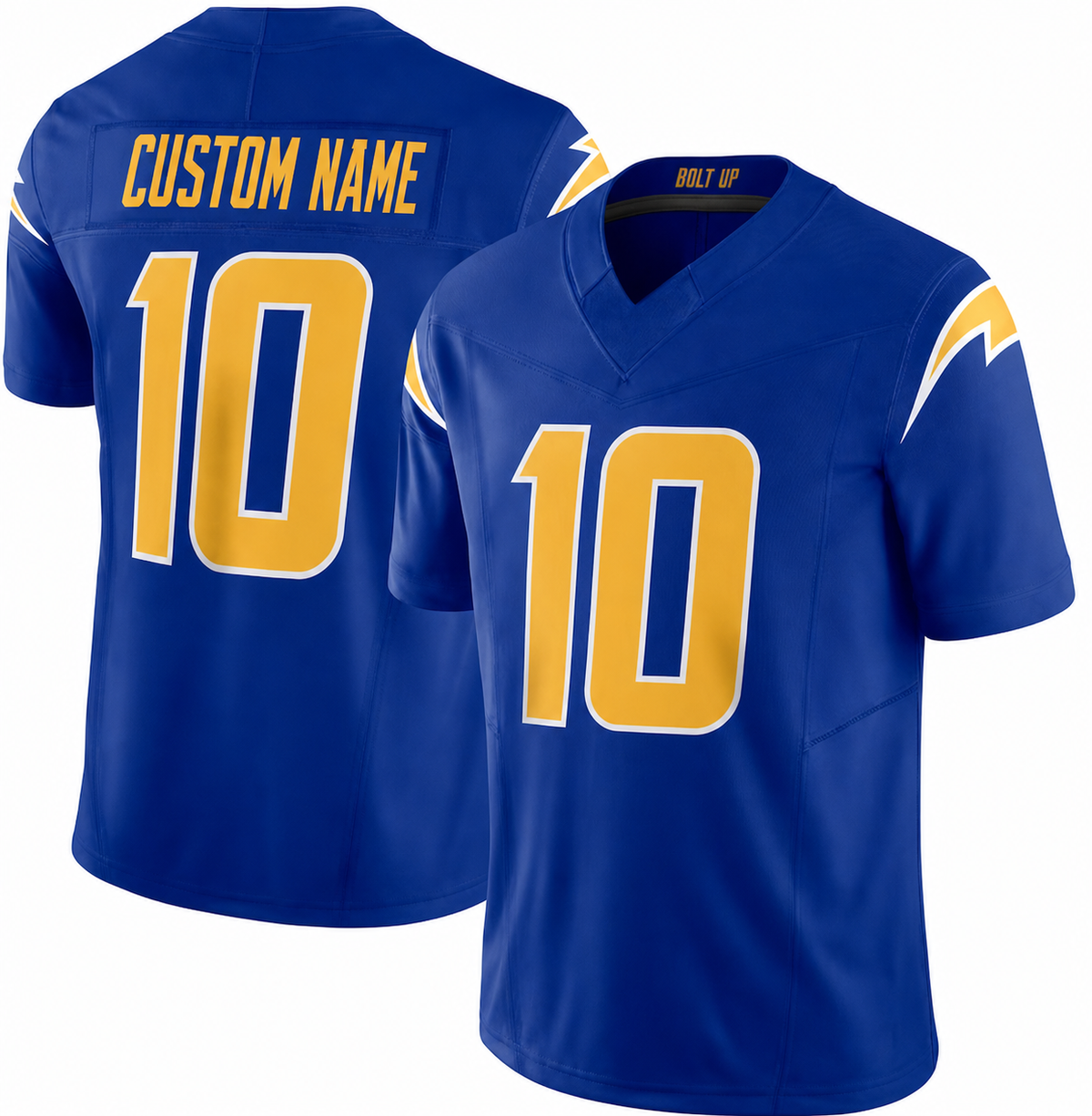 LAC Blue Football Jersey Number 10 Custom Name and Number