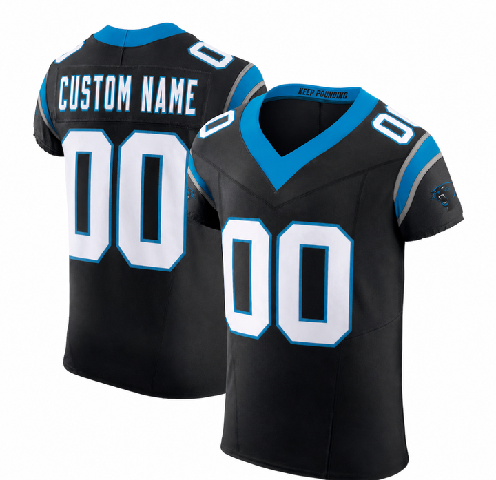 CAR Black Football Jersey Number 00 Custom Name and Number
