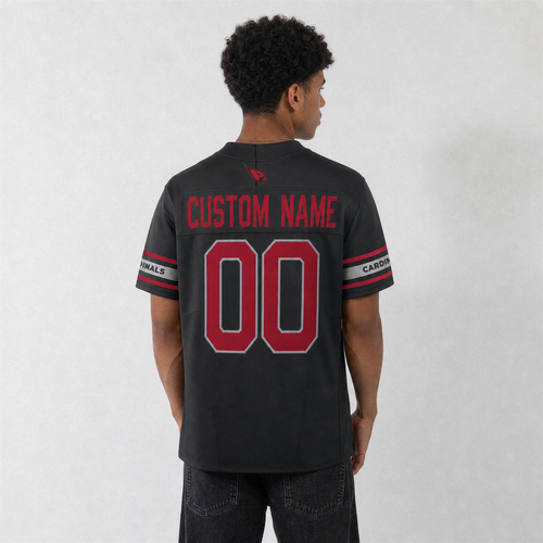 ARI Black Football Jersey Number 00 Custom Name and Number