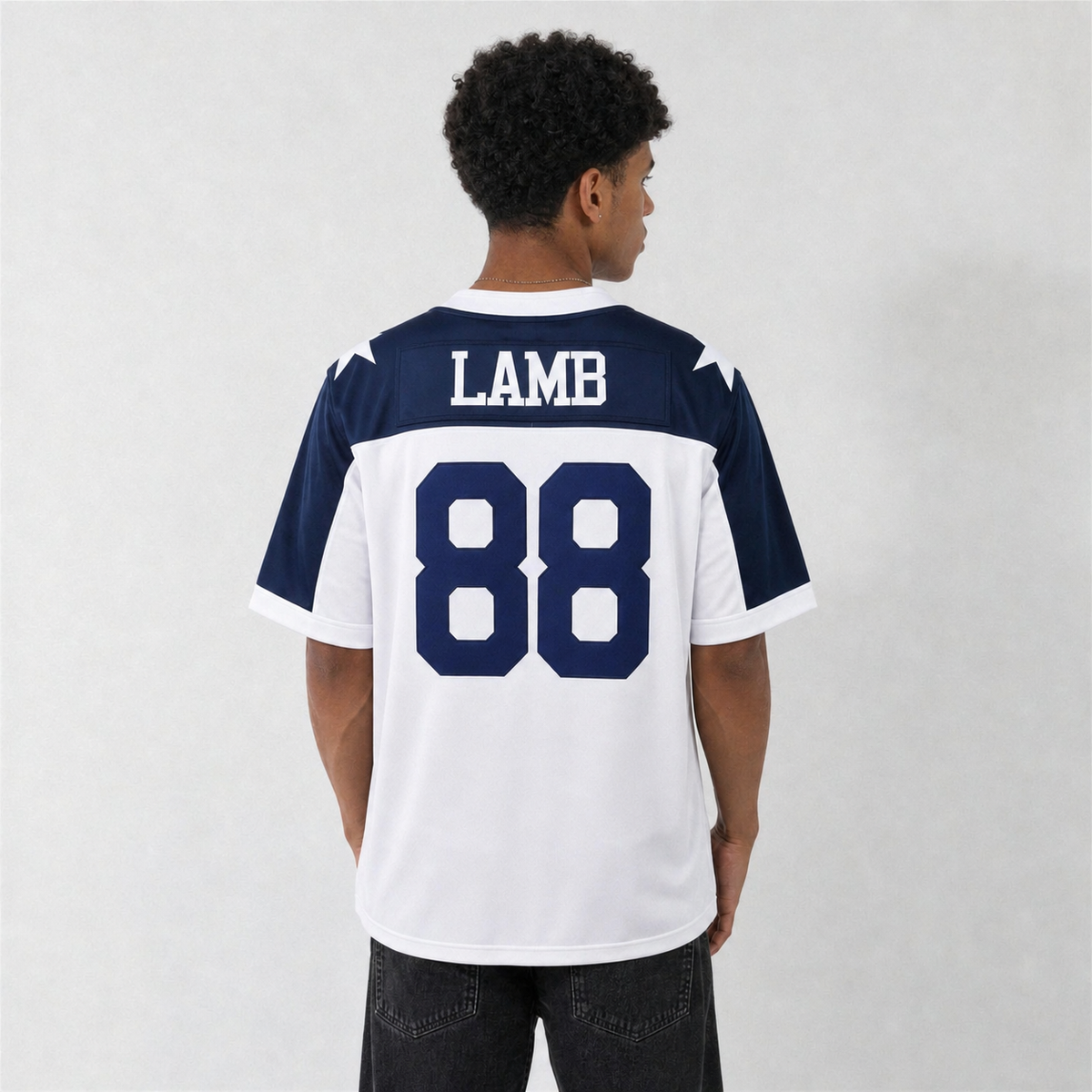 DAL White Football Jersey Lamb Number 88 Custom Name and Number