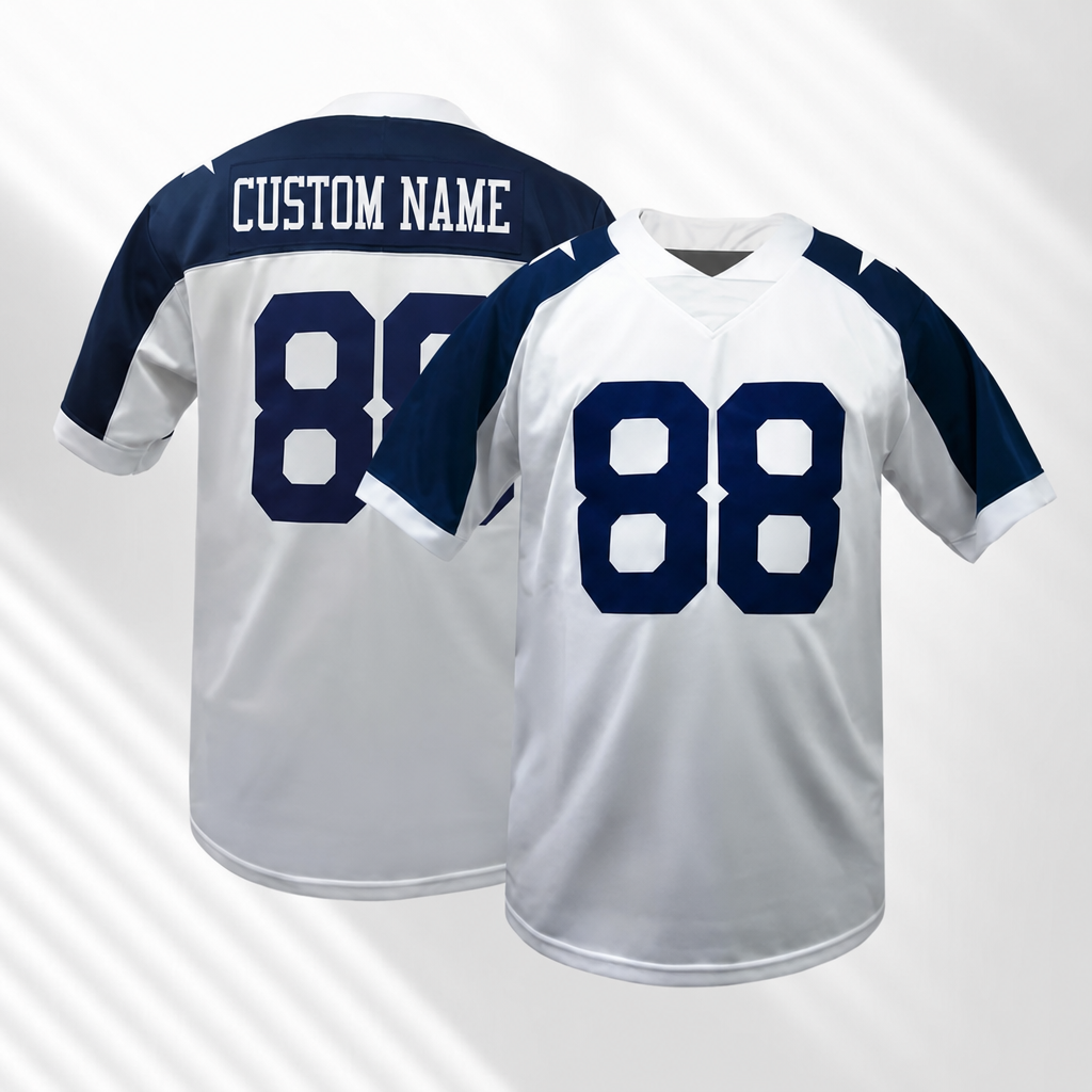 DAL White Football Jersey Lamb Number 88 Custom Name and Number
