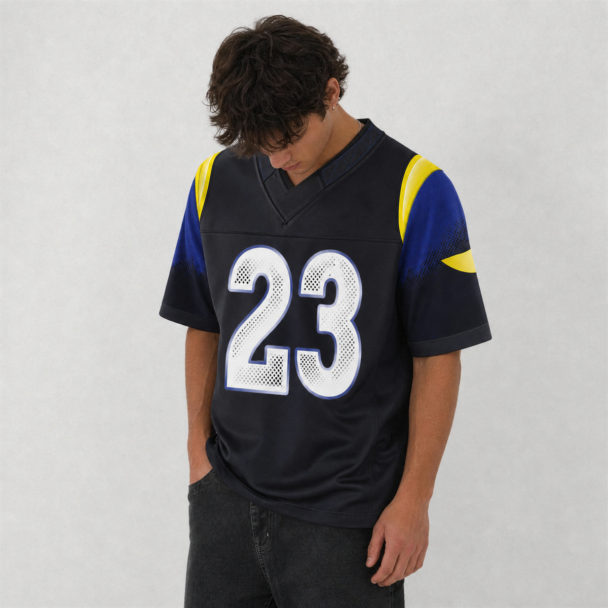 LAR Black Football Jersey Williams Number 23