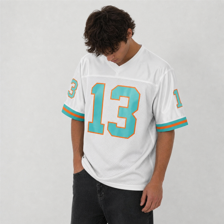 Dan Marino White Football Jersey – Custom Name and Number