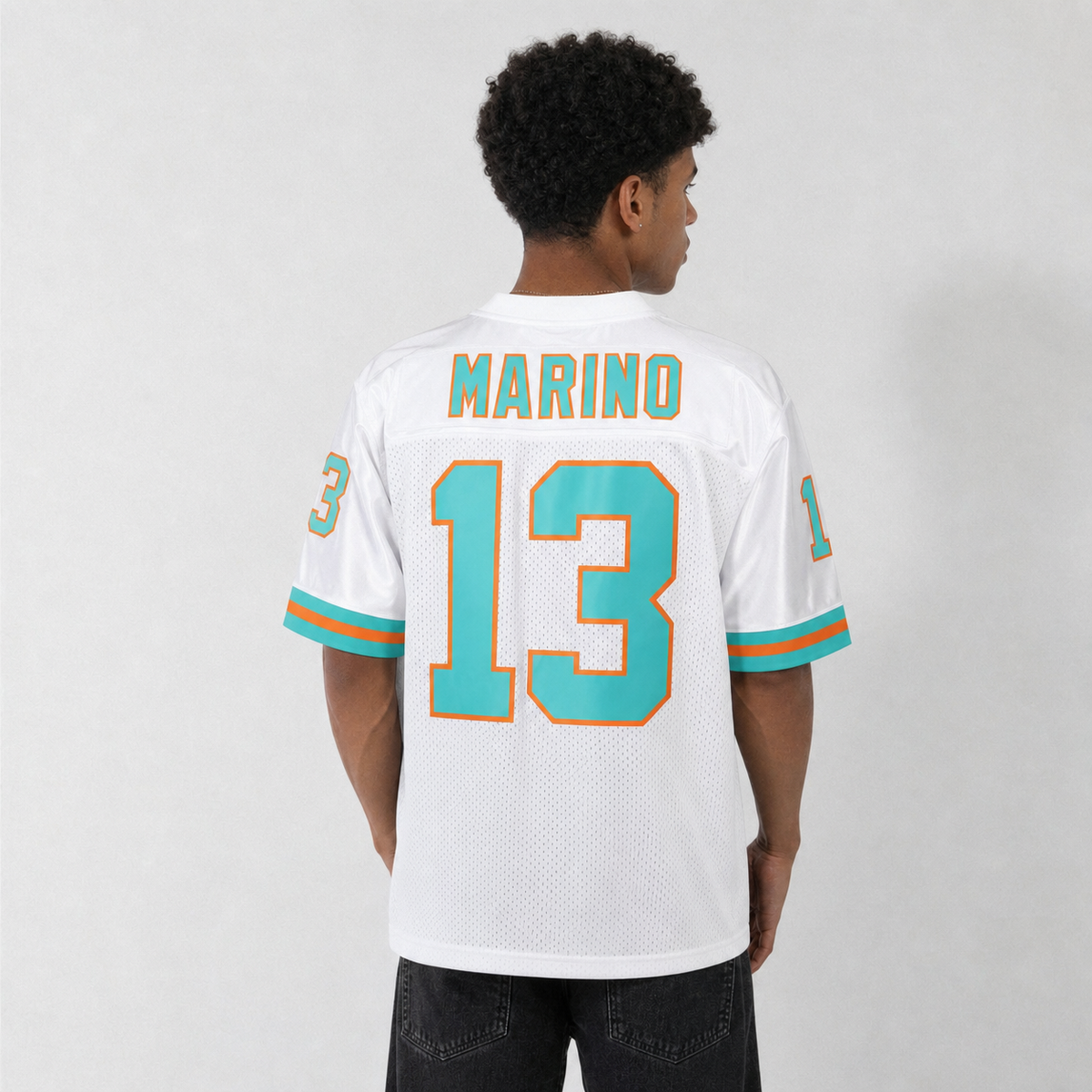 Dan Marino White Football Jersey – Custom Name and Number