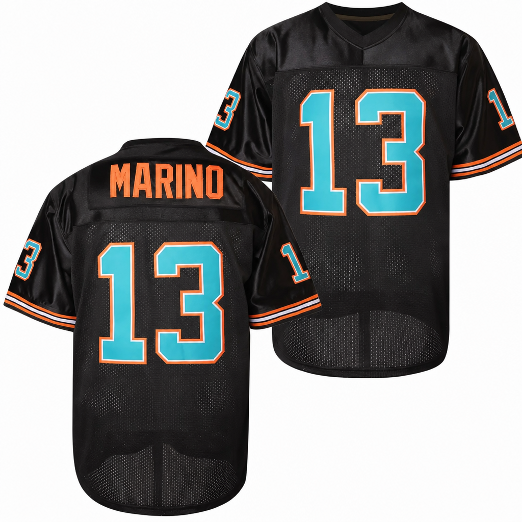 Dan Marino Black Football Jersey – Custom Name and Number