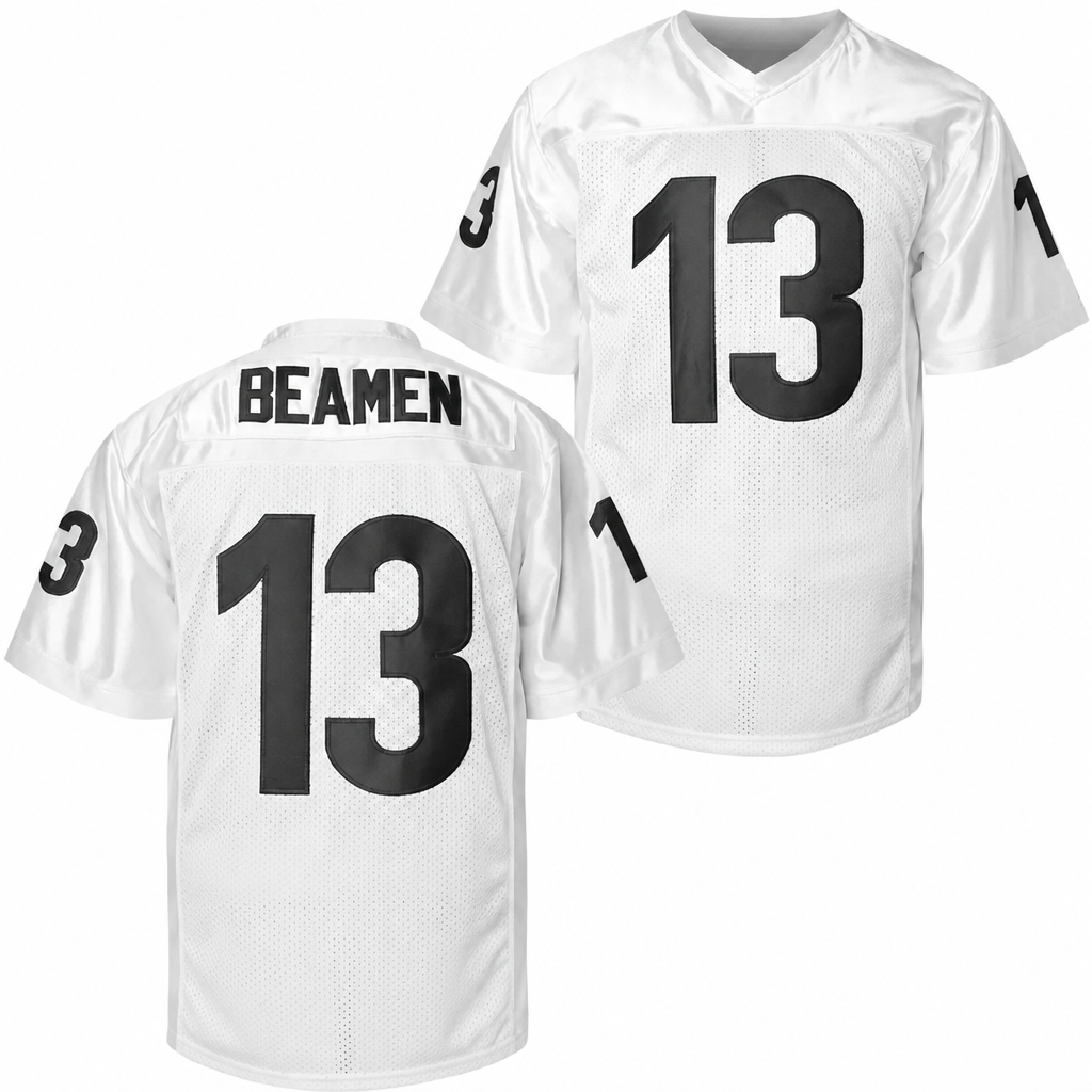 Willie Beamen White Football Jersey – Custom Name and Number