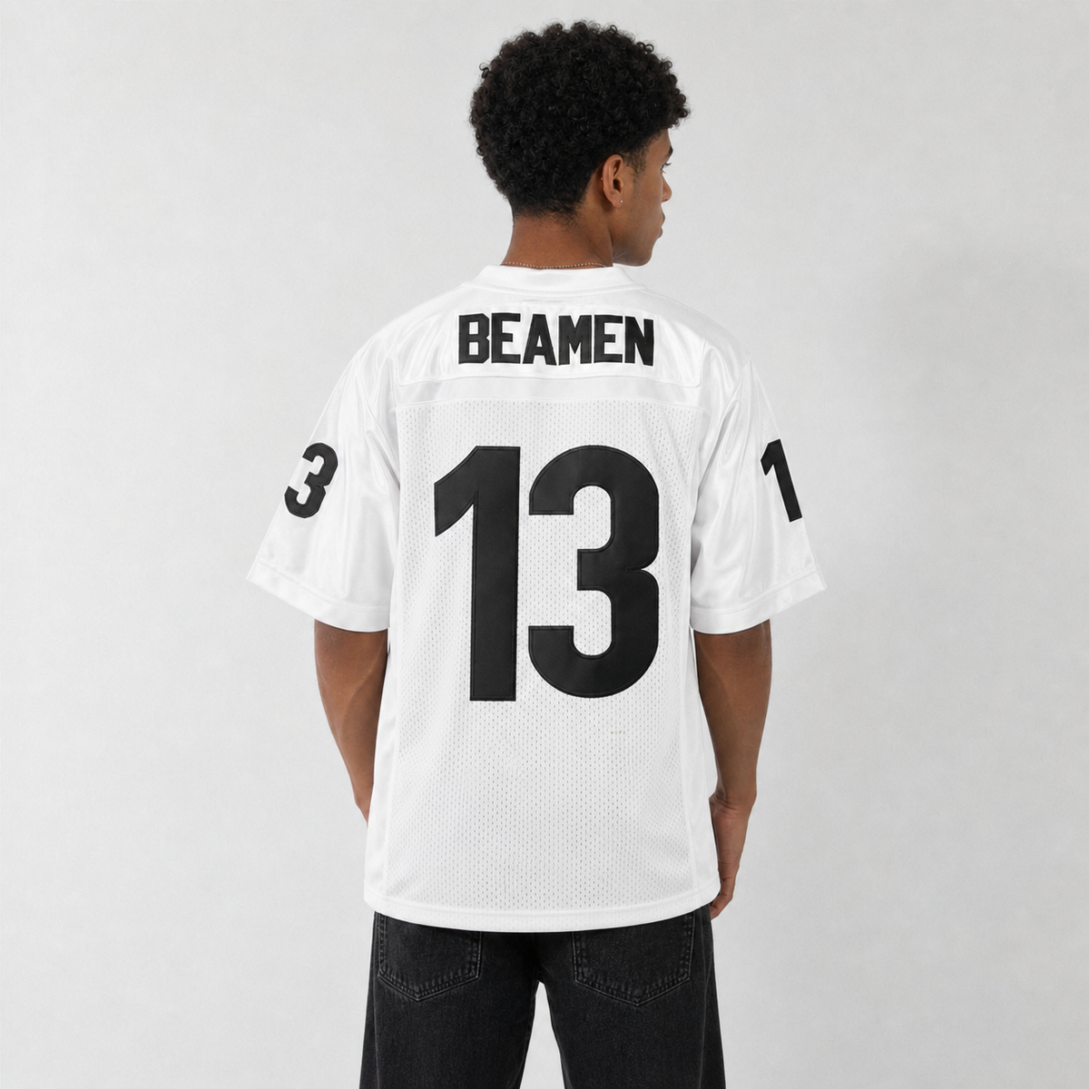 Willie Beamen White Football Jersey – Custom Name and Number