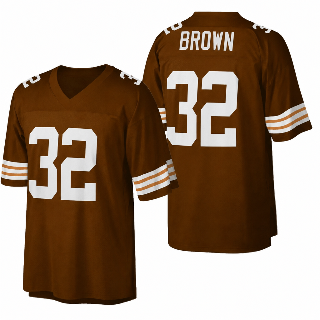Jim Brown Football Jersey – Custom Name and Number