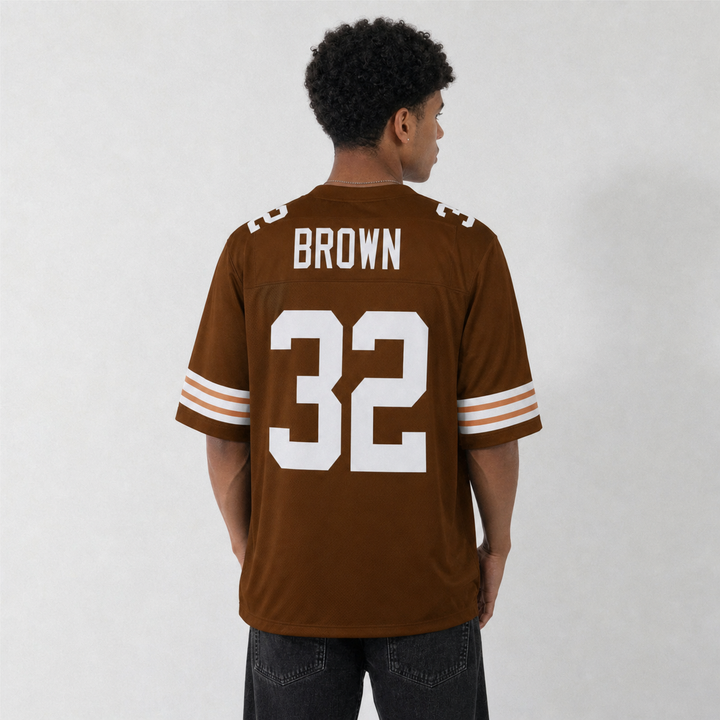 Jim Brown Football Jersey – Custom Name and Number