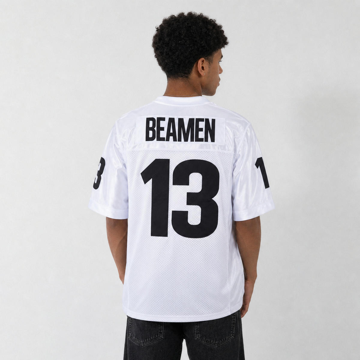 Willie Beamen White Football Jersey – Custom Name and Number