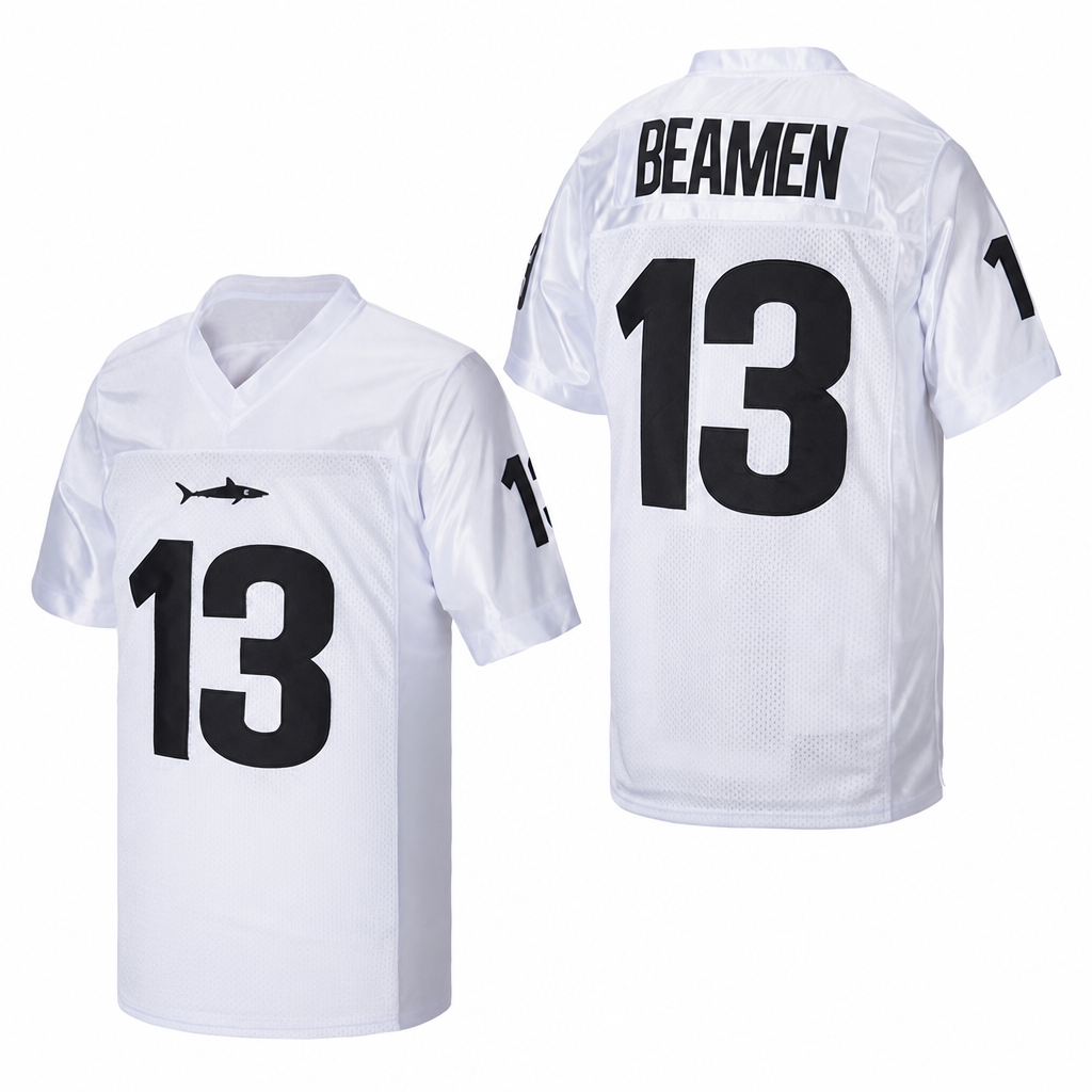 Willie Beamen White Football Jersey – Custom Name and Number