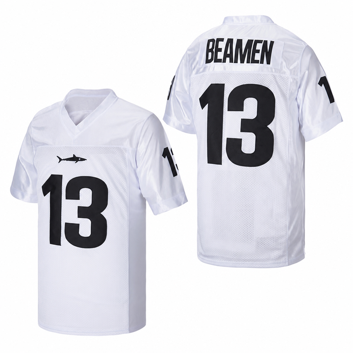 Willie Beamen White Football Jersey – Custom Name and Number